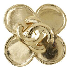 CHANEL Gold Love Brooch